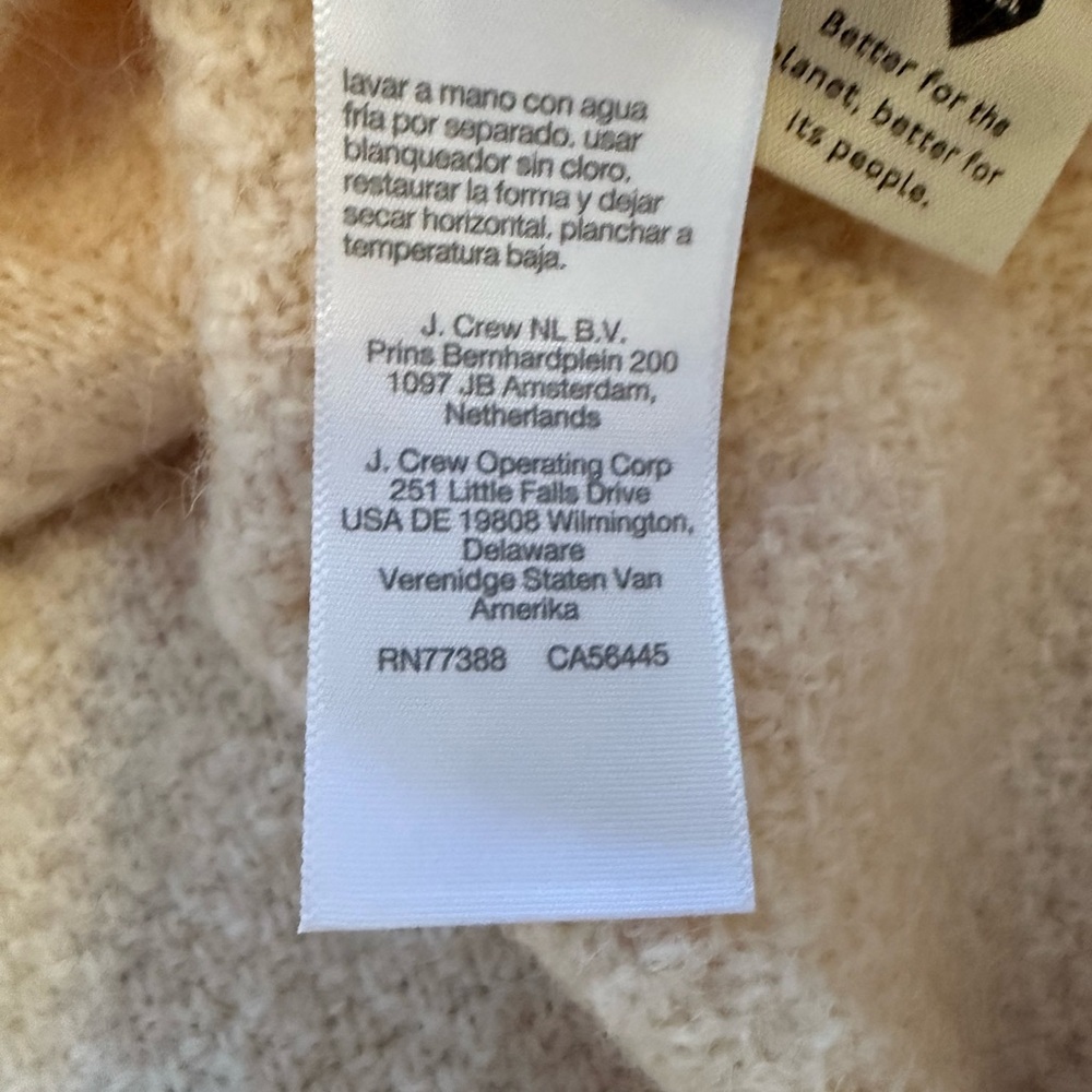 Madewell Havener Cable Pullover Sweater Heather Powder NWOT Crew Neck Size XS - Picture 13 of 13